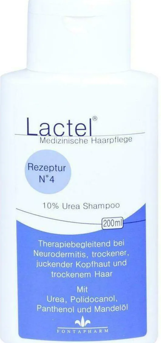 Lactel Nr. 4 Shampoo Gegen Trockene Juckende Kopfhaut 200 ml