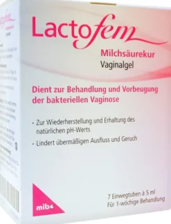 Lactofem Milchsäurekur Vaginalgel 7 Einwegtuben Je 5 ml