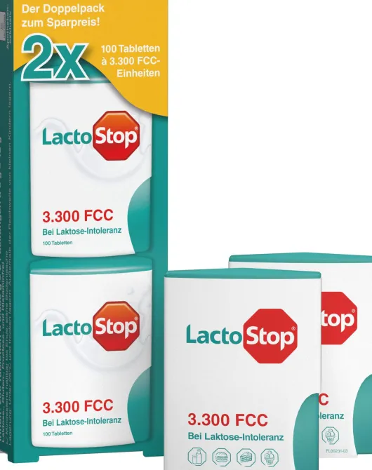 Lactostop 3.300 Fcc 2 X 100 Tabletten Klickspender