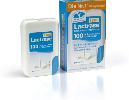 Lactrase 3.300 Fcc 100 Tabletten im Klickspender