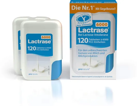 Lactrase 6.000 Fcc 2 X 120 Tabletten im Klickspender