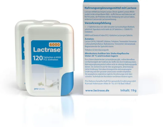 Lactrase 6.000 Fcc 2 X 120 Tabletten im Klickspender