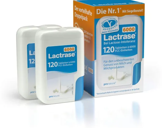Lactrase 6.000 Fcc 2 X 120 Tabletten im Klickspender