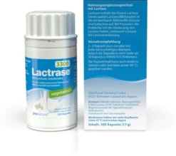 Lactrase Vegetarisch 3.300 100 Kapseln