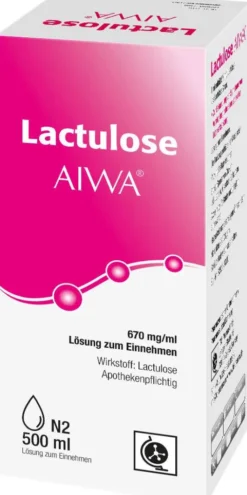 Lactulose Aiwa 670 mg Pro ml Lösung zum Einnehmen 500 ml