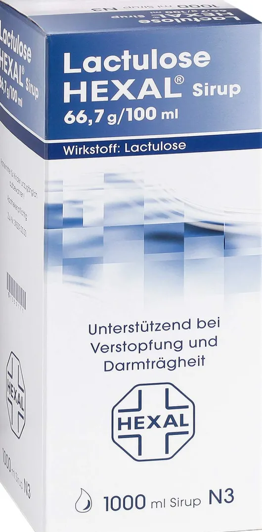 Lactulose Hexal 66,7 g pro 100 ml 1000 ml Sirup