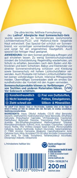 Ladival allergische Haut Sonnenschutz-Gel LSF 30 200 ml