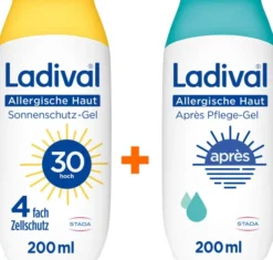 Ladival allergische Haut Sonnenschutz-Gel LSF 30 200 ml + allergische Haut Apres Pflege Gel 200 ml