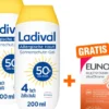 Ladival allergische Haut Sonnenschutz-Gel LSF 50+ 2 x 200 ml + gratis Eunova VivaChrono 2 x 10 Tabletten