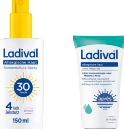 Ladival allergische Haut Sonnenschutz-Spray LSF 30 150 ml + gratis allergische Haut Apres Pflege Gel 50 ml