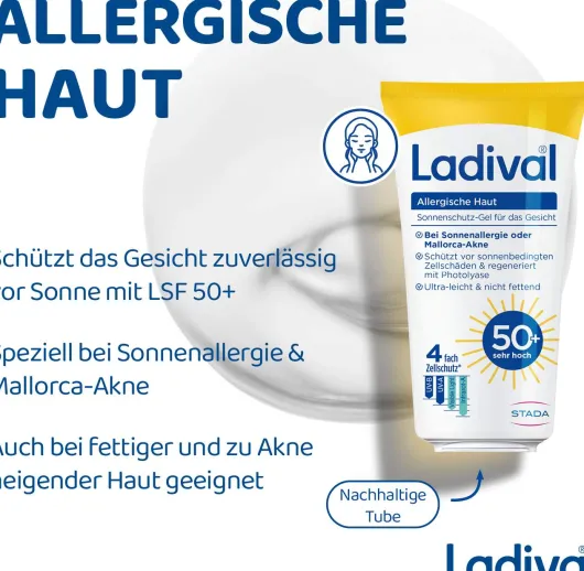 Ladival allergische Haut Sonnenschutz-Gel Gesicht LSF 50+ 50 ml