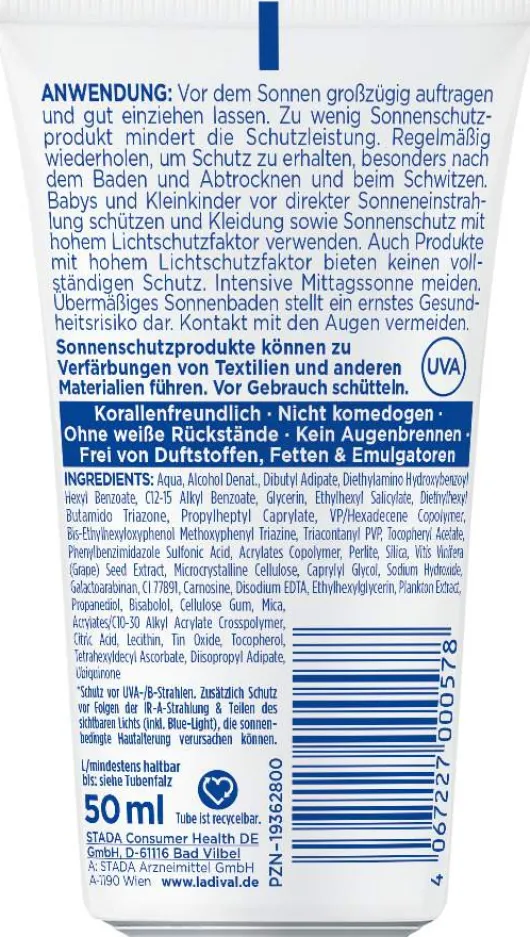 Ladival allergische Haut Sonnenschutz-Gel Gesicht LSF 50+ 50 ml