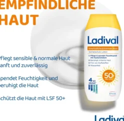 Ladival empfindliche & normale Haut Sonnenschutz-Lotion LSF 50+ 200 ml