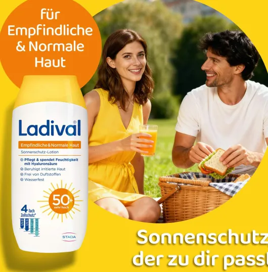 Ladival empfindliche & normale Haut Sonnenschutz-Lotion LSF 50+ 200 ml