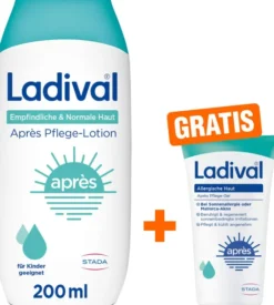 Ladival empfindliche + normale Haut Apres Pflege-Lotion 200 ml + gratis allergische Haut Apres Pflege-Gel 50 ml