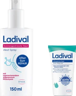 Ladival sonnengestresste Haut Akut Spray 150 ml + gratis Ladival allergische Haut Apres Pflege-Gel 50 ml