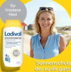 Ladival trockene Haut Sonnenschutz-Lotion LSF 50+ 200 ml