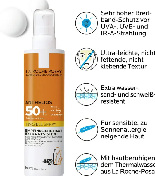 La Roche Posay Anthelios Invisible Spray LSF 50+ ohne Parfum 200 ml