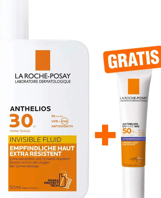 La Roche Posay Anthelios Invisible Fluid LSF 30 50 ml + gratis La Roche Posay Anthelios Anti-Pigment Fluid 15 ml