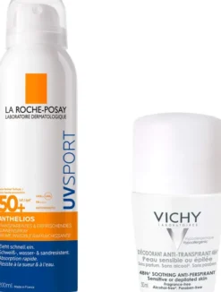 La Roche Posay Anthelios Pro Sport Mist LSF 50+ 200 ml + gratis Vichy Deo Roll-on Anti Flecken 48h 50 ml