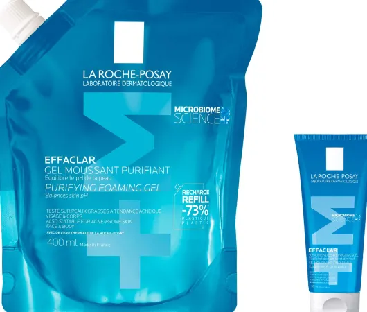La Roche Posay Effaclar Foaming Gel Nachfüllpack 400 ml + gratis La Roche Posay Effaclar Gel 50 ml Mini