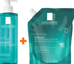 La Roche Posay Effaclar Mikro-Peeling Reinigungsgel 400 ml + Effaclar Mikro-Peeling Reinigungsgel 400 ml Refill