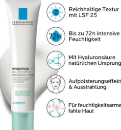 La Roche Posay Hydraphase HA UV Reichhaltige Tagescreme LSF 25 40 ml