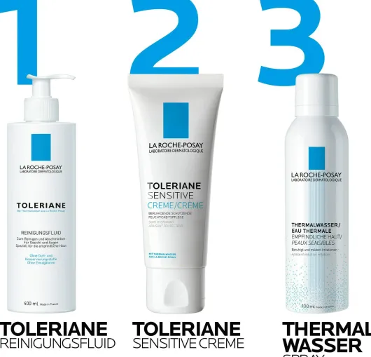 La Roche Posay Toleriane Sensitive Creme 40 ml + gratis Dermallergo Augencreme 2 ml
