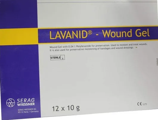 Lavanid Wundgel 12 X 10 G Gel