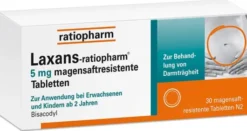 Laxans-ratiopharm 5 mg 30 magensaftresistente Tabletten
