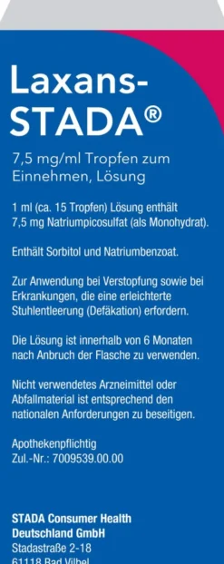 Laxans-Stada 7,5 mg Tropfen 50 ml
