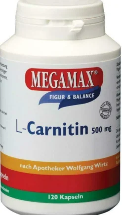 L Carnitin 500 mg Megamax 120 Kapseln