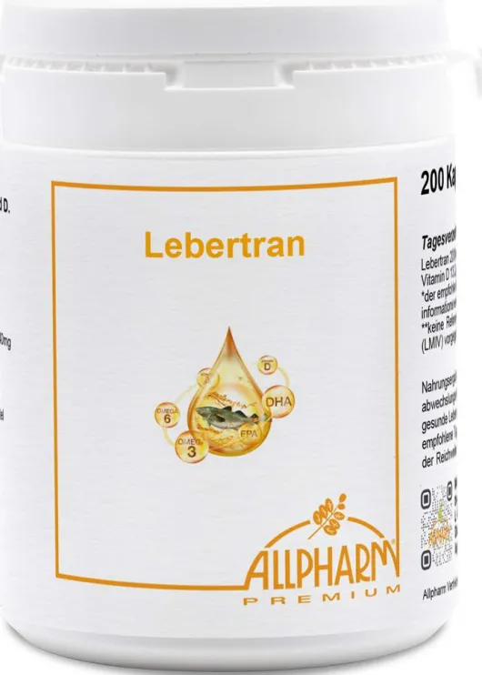 Lebertran Kapseln 500 mg 200 Kapseln