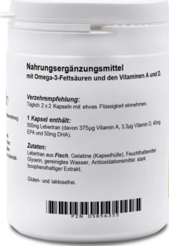 Lebertran Kapseln 500 mg 200 Kapseln