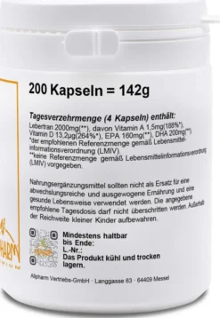 Lebertran Kapseln 500 mg 200 Kapseln