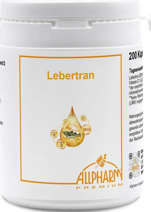 Lebertran Kapseln 500 mg 200 Kapseln