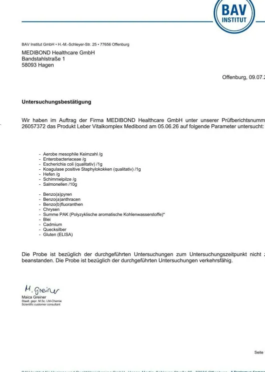 Leber Vitalkomplex Medibond 90 Kapseln