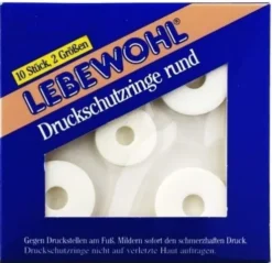 Lebewohl Druckschutzringe Rund 10 Stück