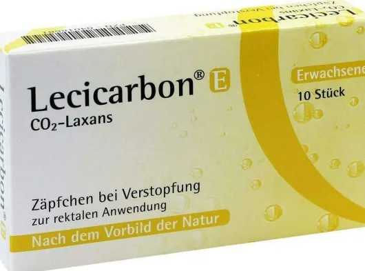 Lecicarbon E CO2 Laxans Erwachsenensuppositorien 10 Stück