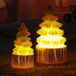 LED Weihnachtsbaum Echtwachskerzen 2 Stück