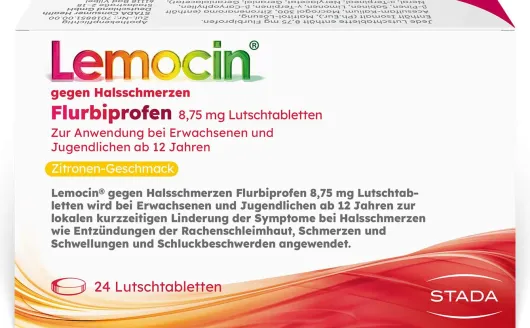 Lemocin gegen Halsschmerzen Flurbiprofen 8,75 mg Lutschtabletten
