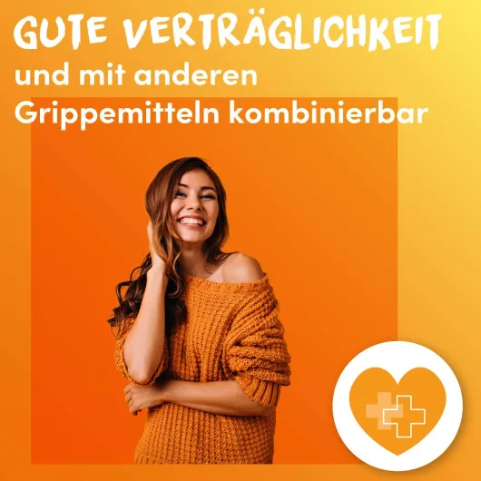 Lemocin gegen Halsschmerzen mit Orangengeschmack 24 Lutschtabletten