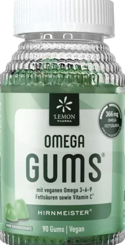 Lemon Pharma Omega Dha Gums Apfelgeschmack 90 Stück