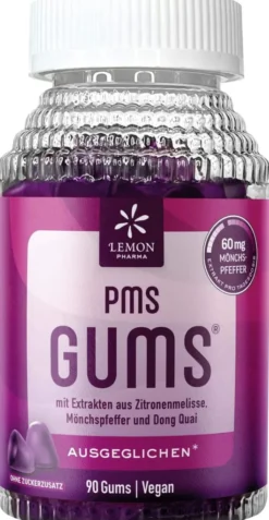 Lemon Pharma Pms Gums Kirschgeschmack 90 Stück