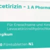 Levocetirizin 1a Pharma 5 mg 20 Filmtabletten