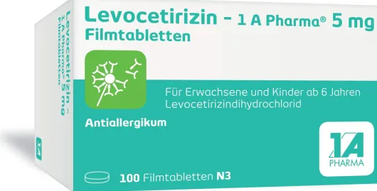 Levocetirizin 1a Pharma 5 mg 100 Tabletten