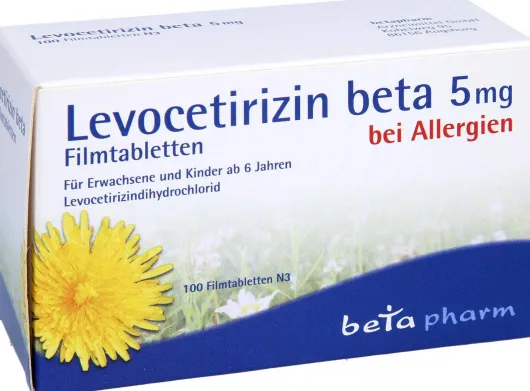 Levocetirizin Beta 5 mg 100 Filmtabletten