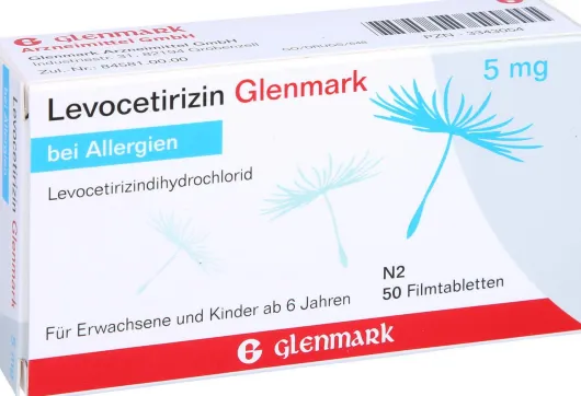 Levocetirizin Glenmark 5 mg 50 Filmtabletten