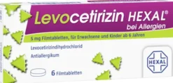 Levocetirizin Hexal bei Allergien 5 mg 6 Filmtabletten