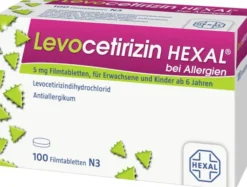 Levocetirizin Hexal bei Allergien 5 mg 100 Filmtabletten